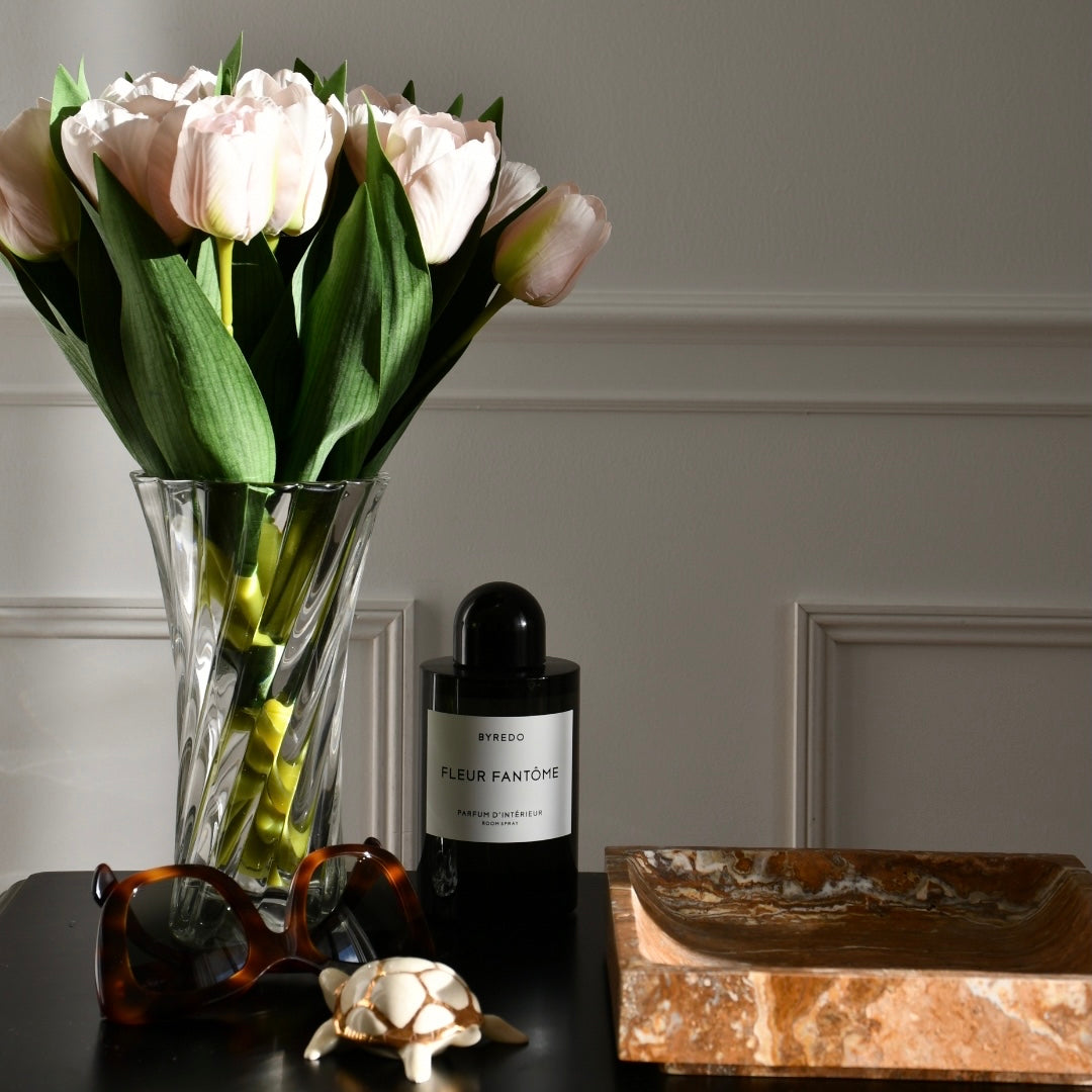 Marron Travertine - Geometric Tray