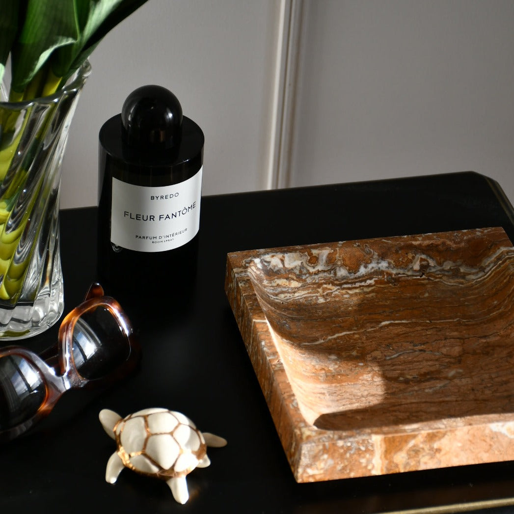 Marron Travertine - Geometric Tray