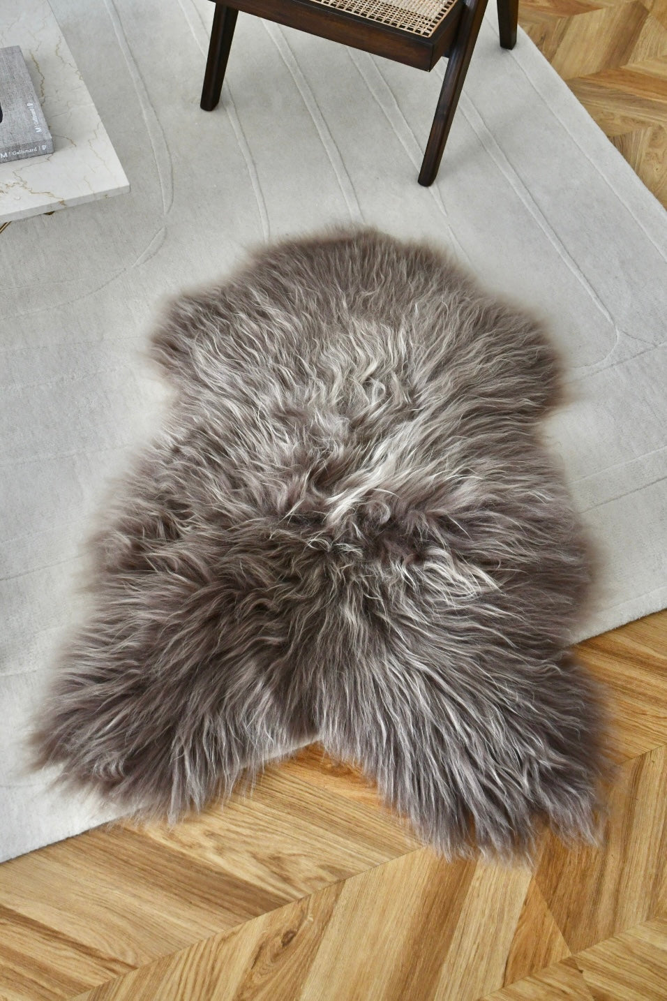 Icelandic Sheepskin - Taupe - Straight - 1