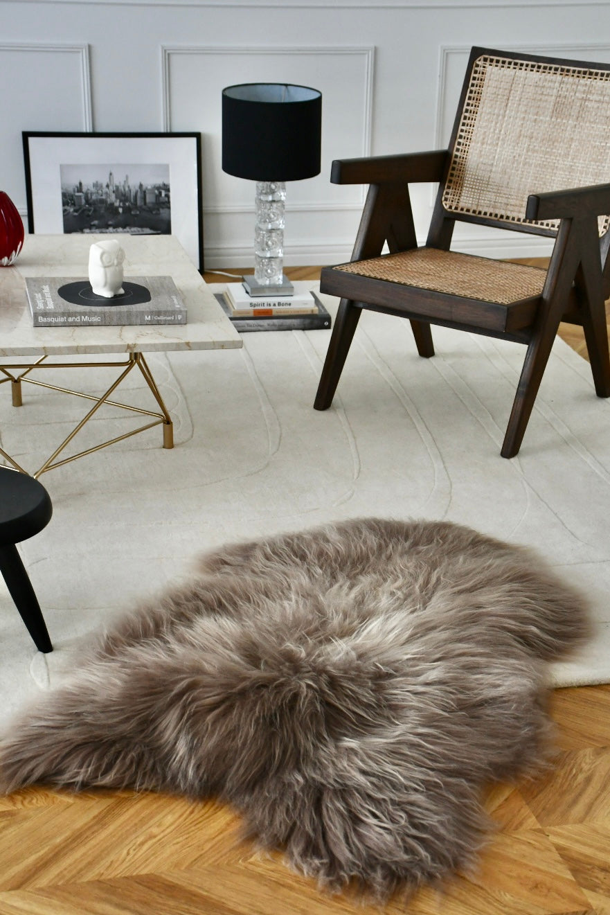 Icelandic Sheepskin - Taupe - Straight - 1