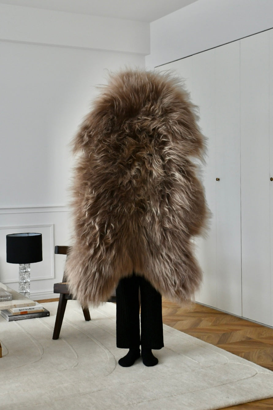 Icelandic Sheepskin - Taupe - Straight - 1