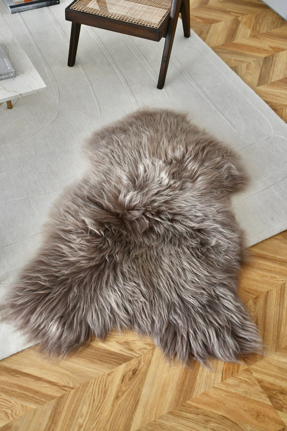 Icelandic Sheepskin - Taupe - Straight - 2