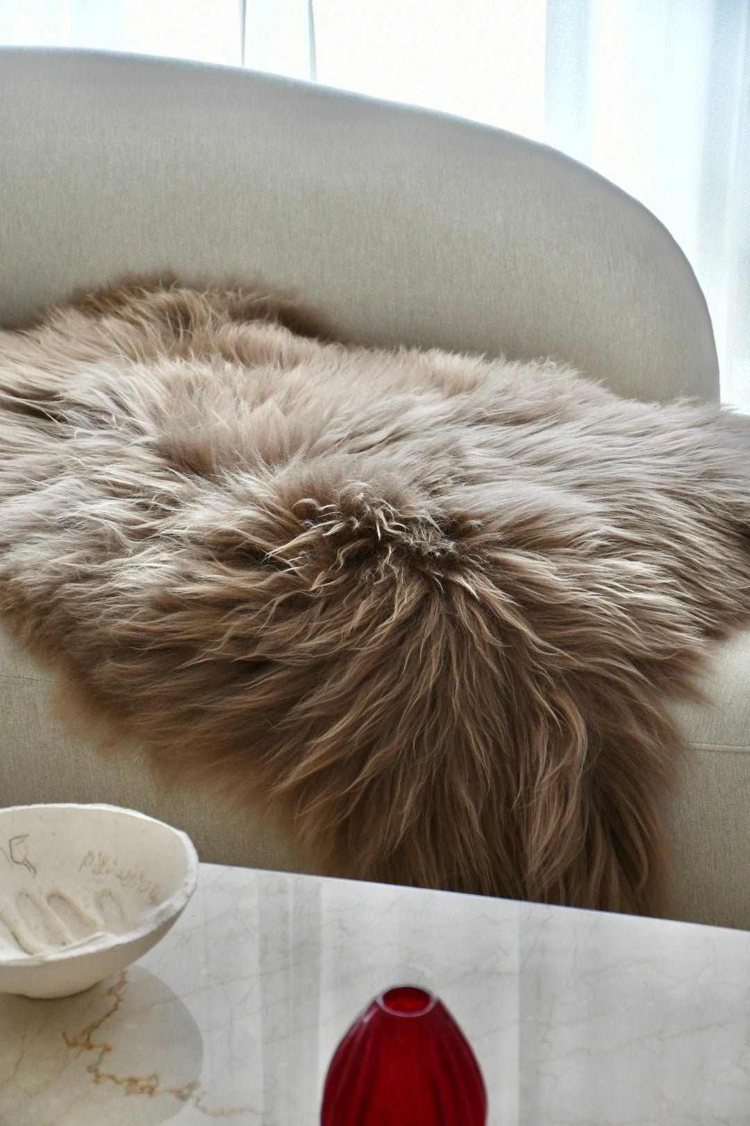 Icelandic Sheepskin - Taupe - Straight - 2