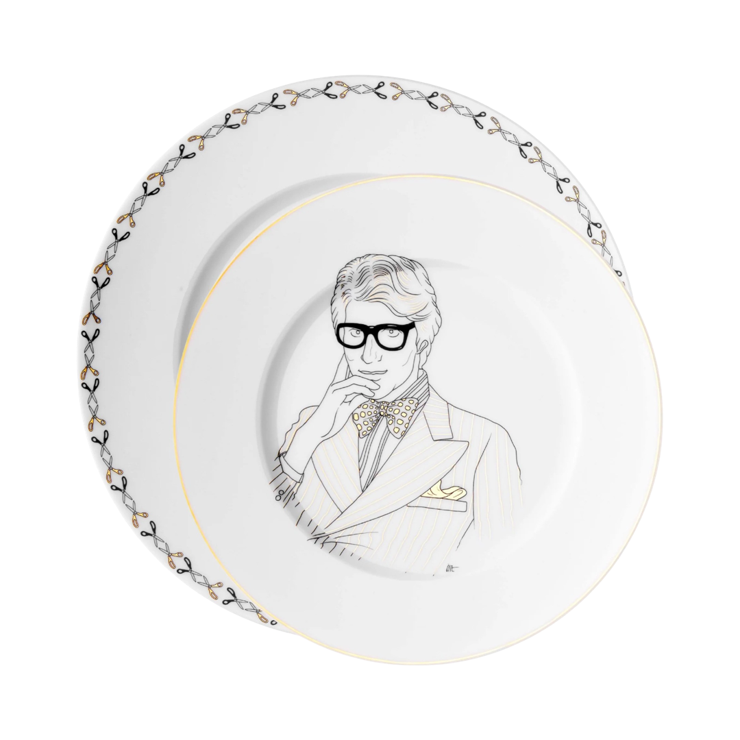 YSL - Dinner & Dessert Plates
