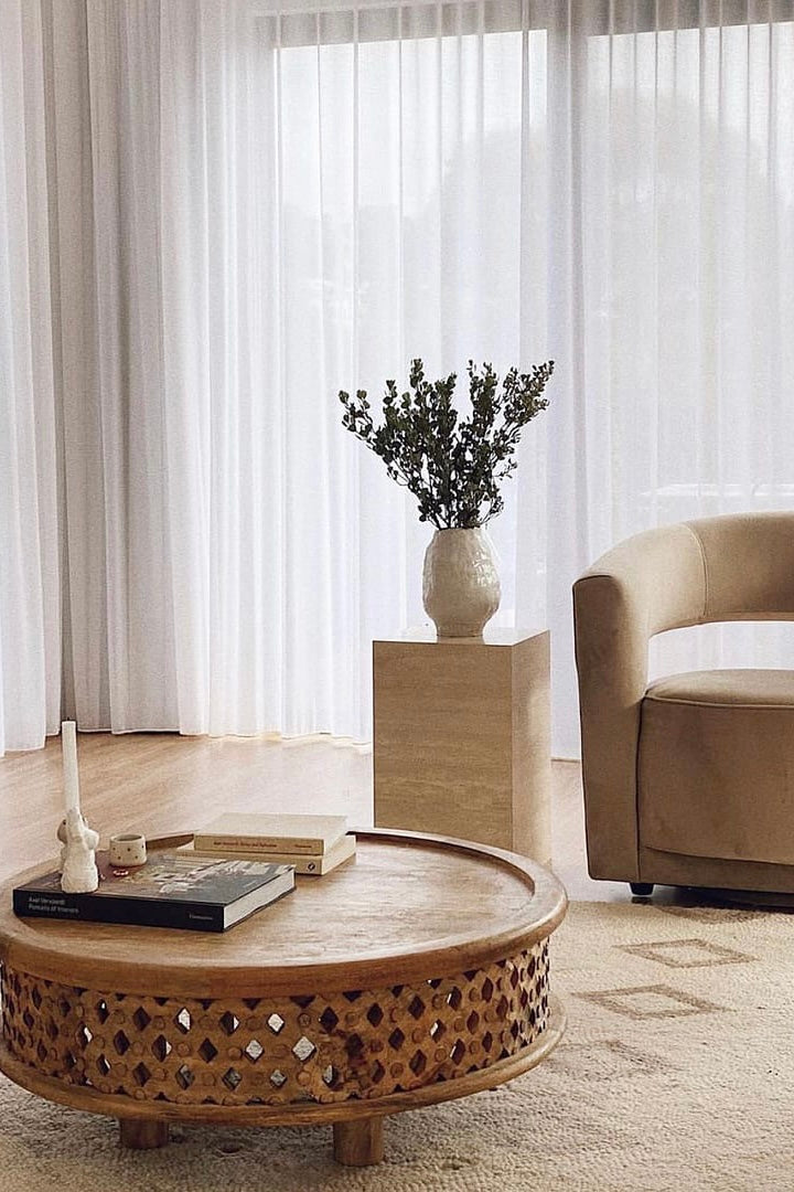 Travertine - Cubic Sidetable