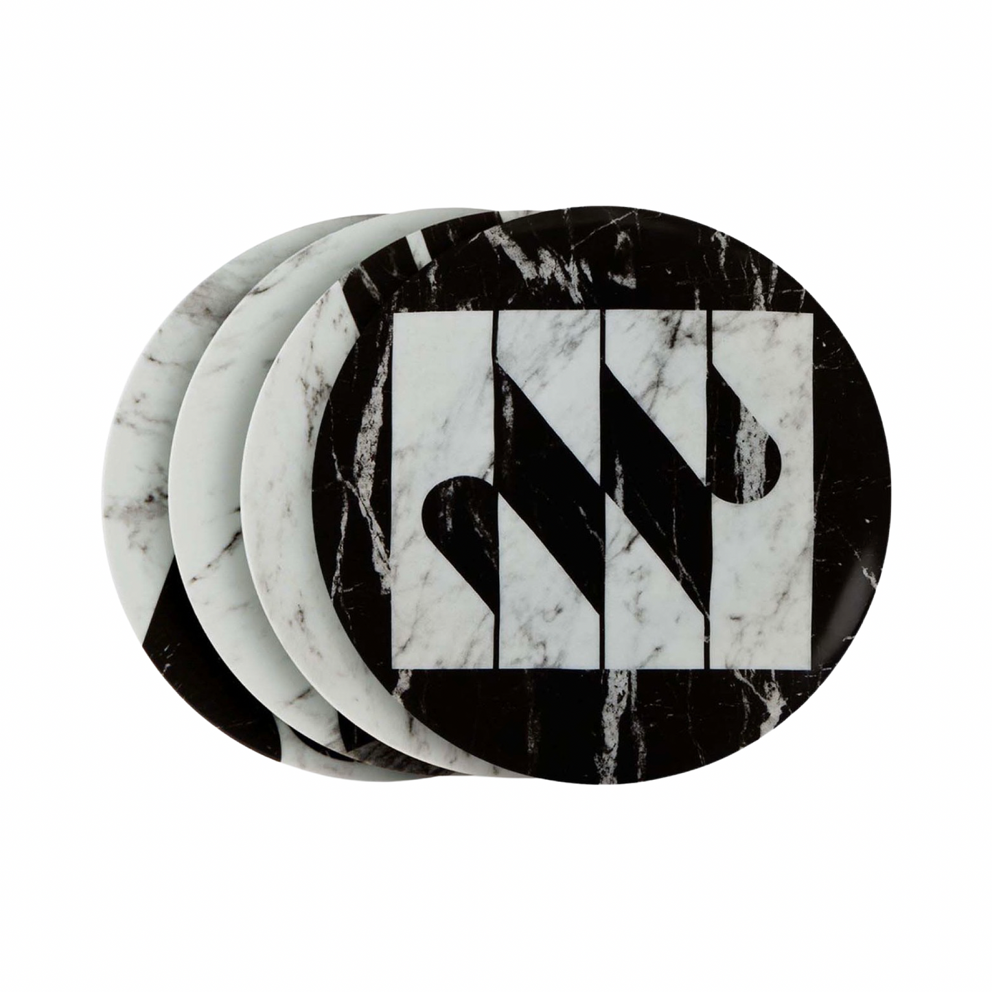 Paradis Marbré - Dessert Plate × 4