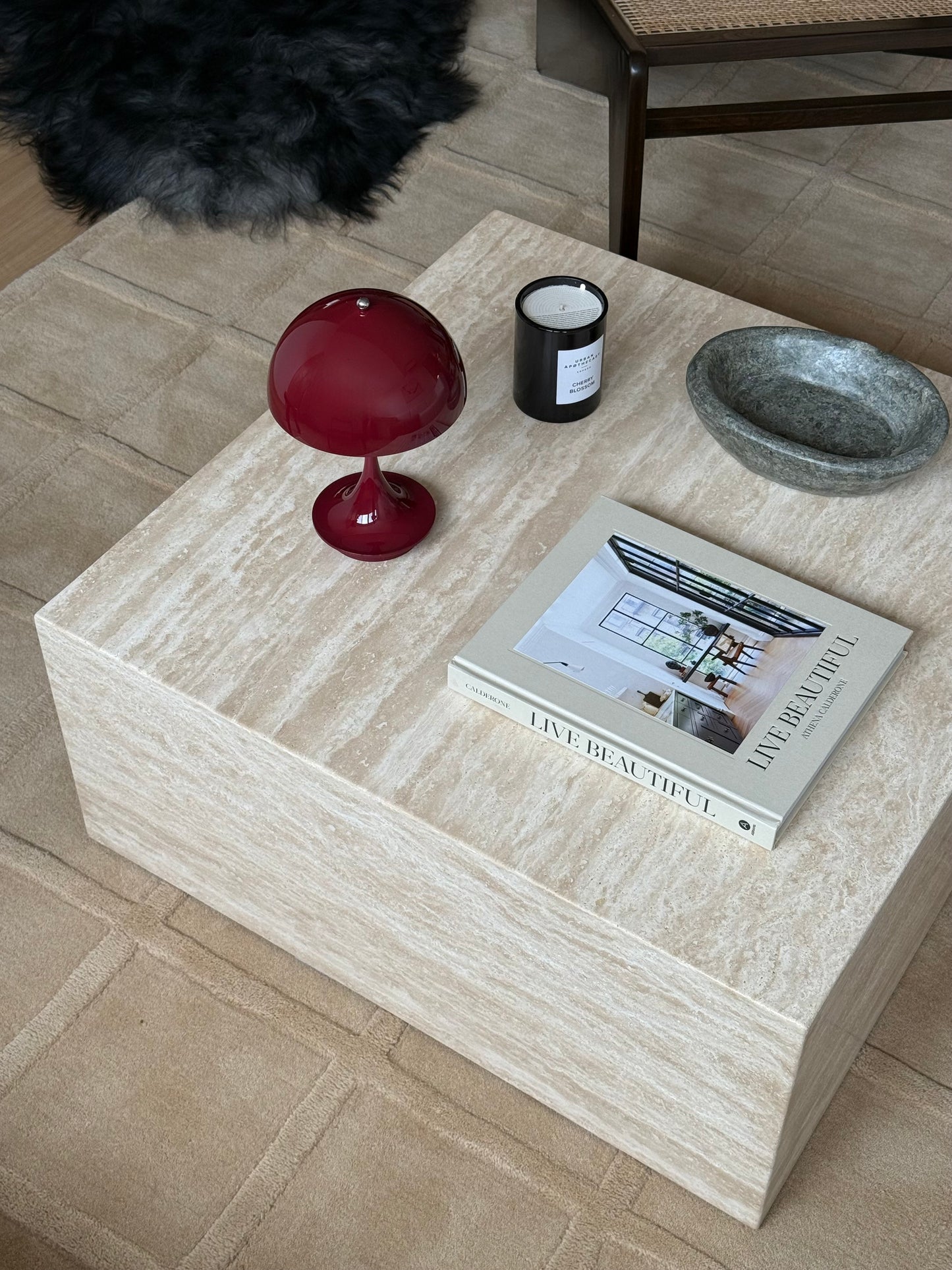 Travertine - Cubic Coffee Table