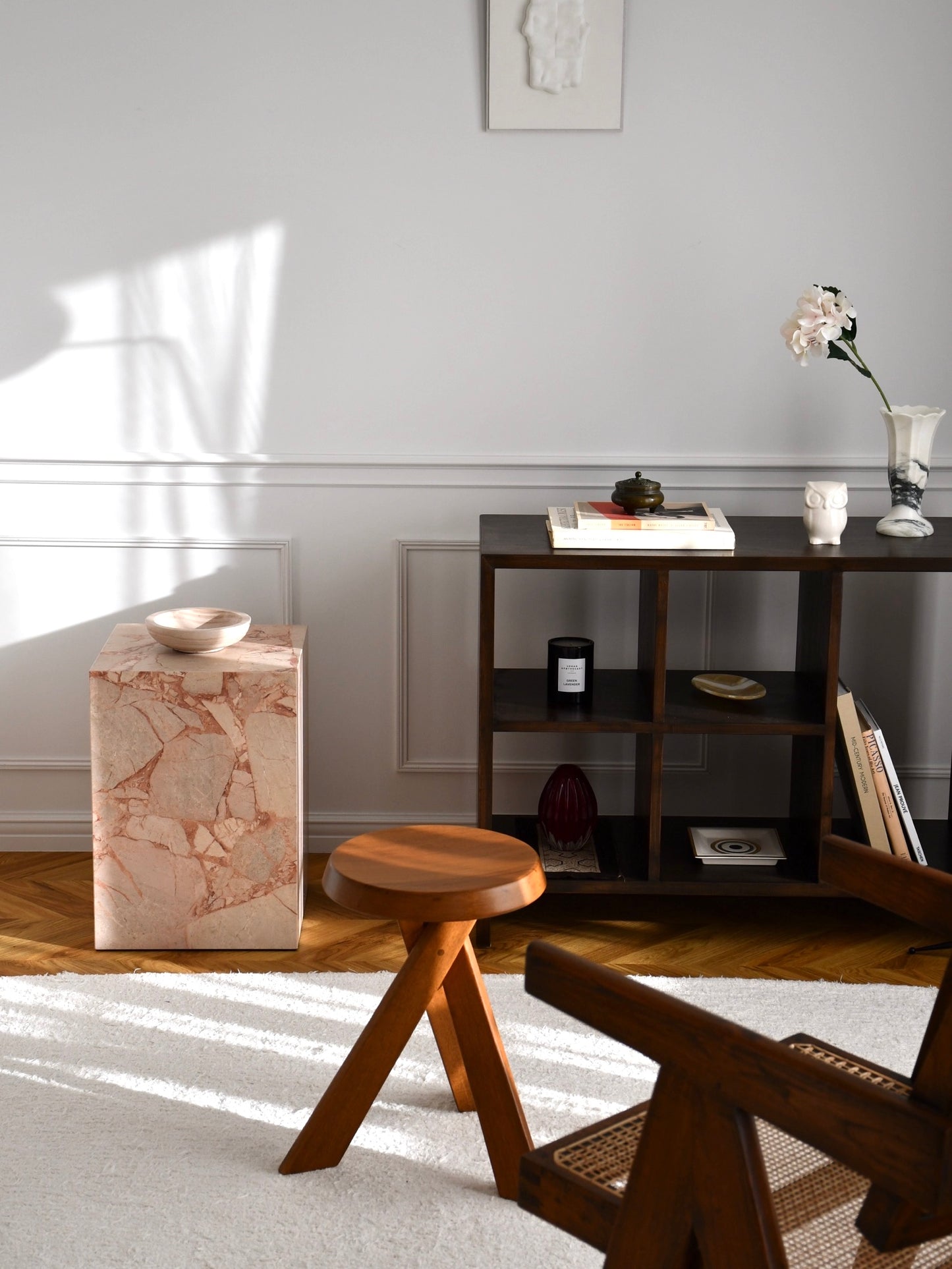 Pink Rose - Cubic Sidetable