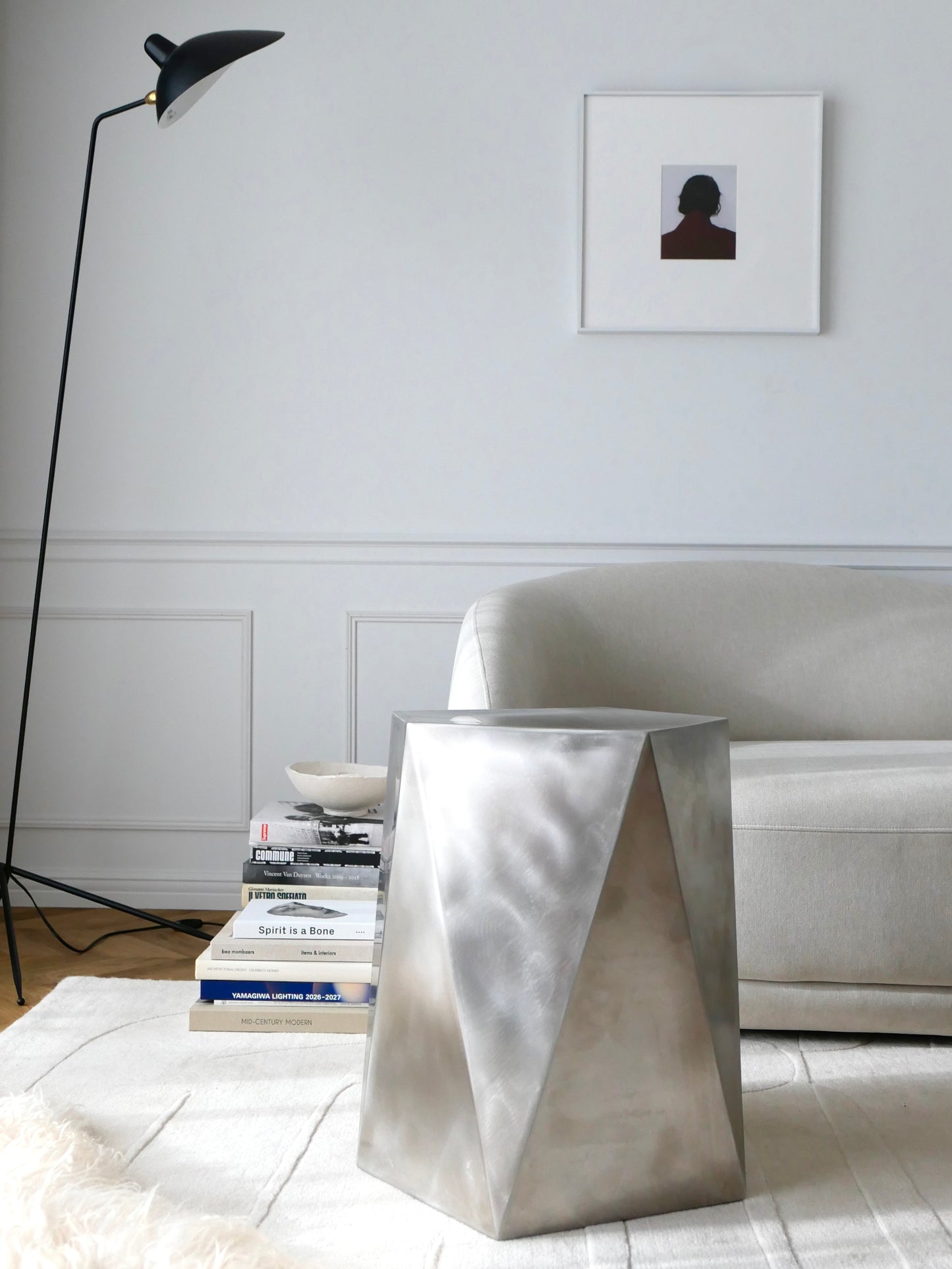 Facet Stainless Sidetable