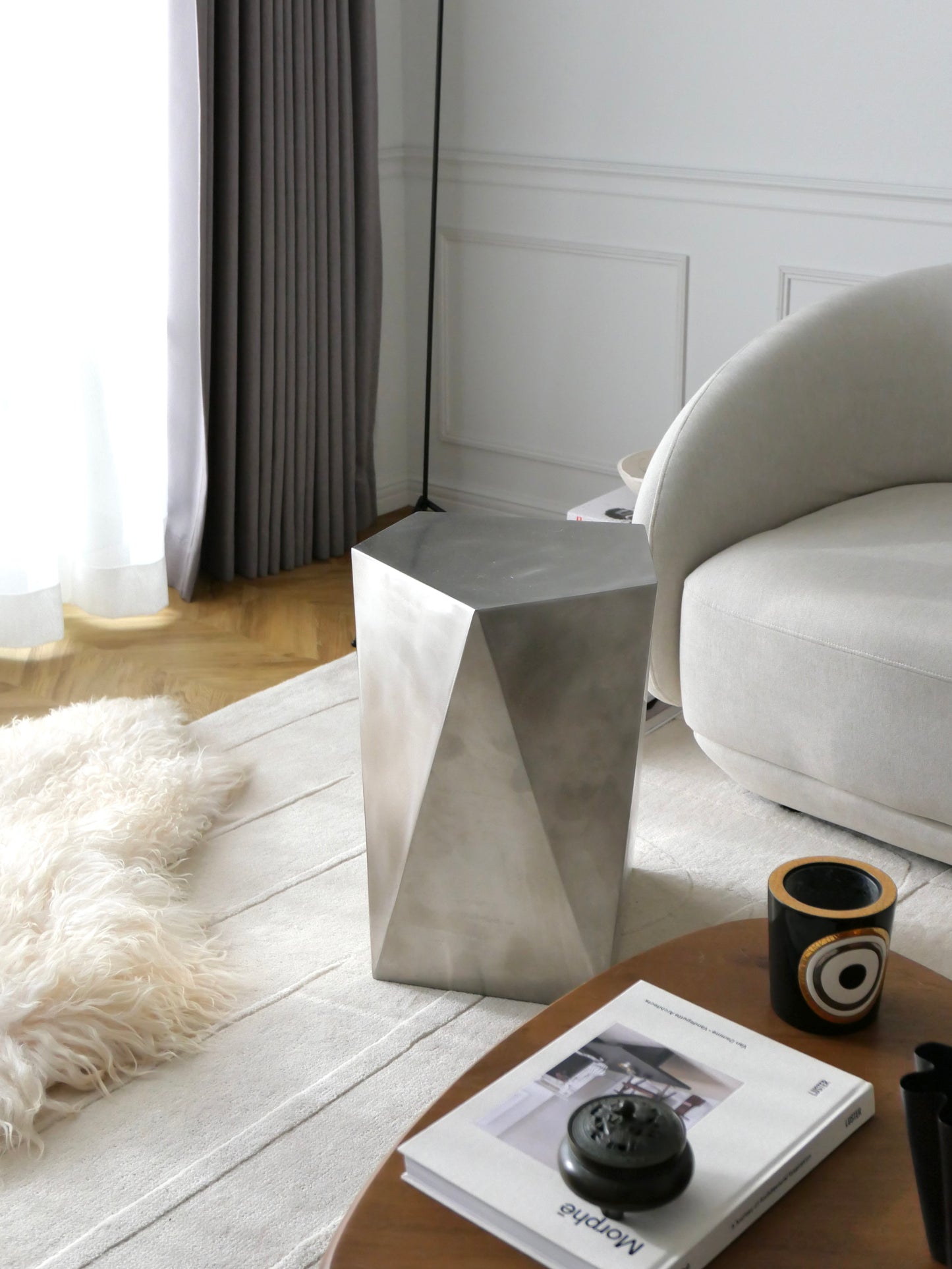 Facet Stainless Sidetable
