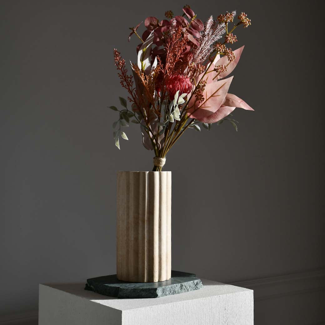 Travertine - Flower Vase