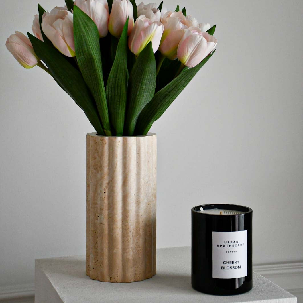 Travertine - Flower Vase