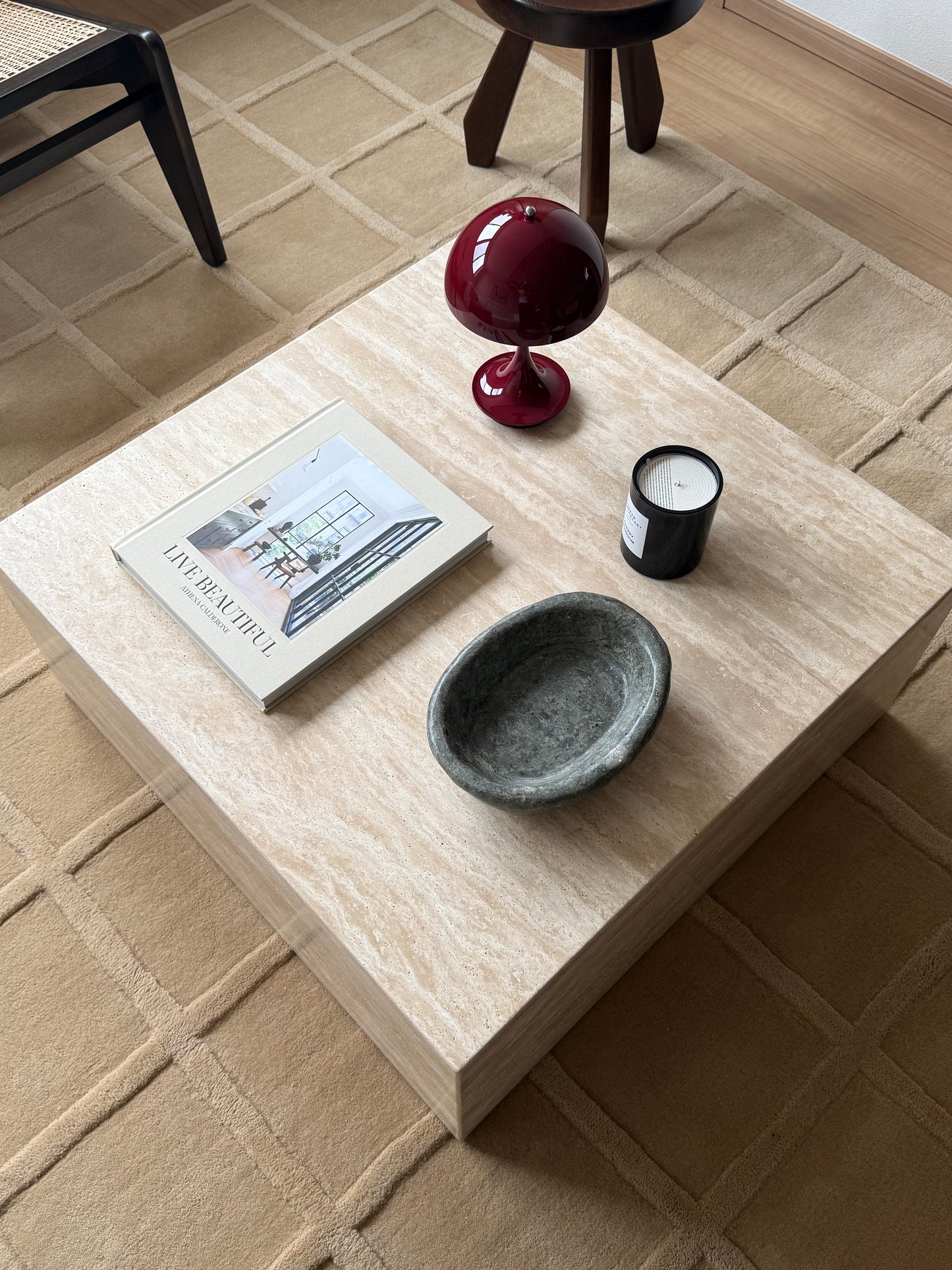 Travertine - Cubic Coffee Table
