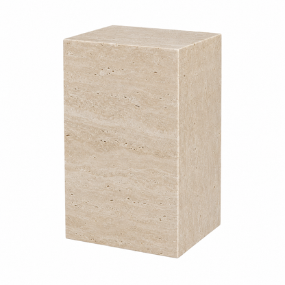 Travertine - Cubic Sidetable