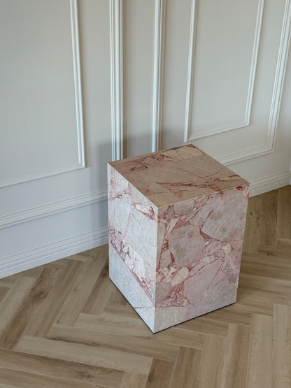 Pink Rose - Cubic Sidetable