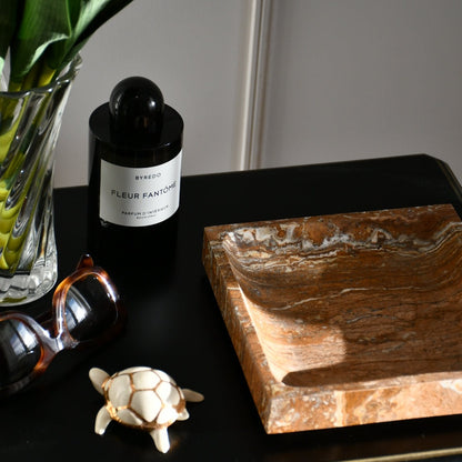 Marron Travertine - Geometric Tray