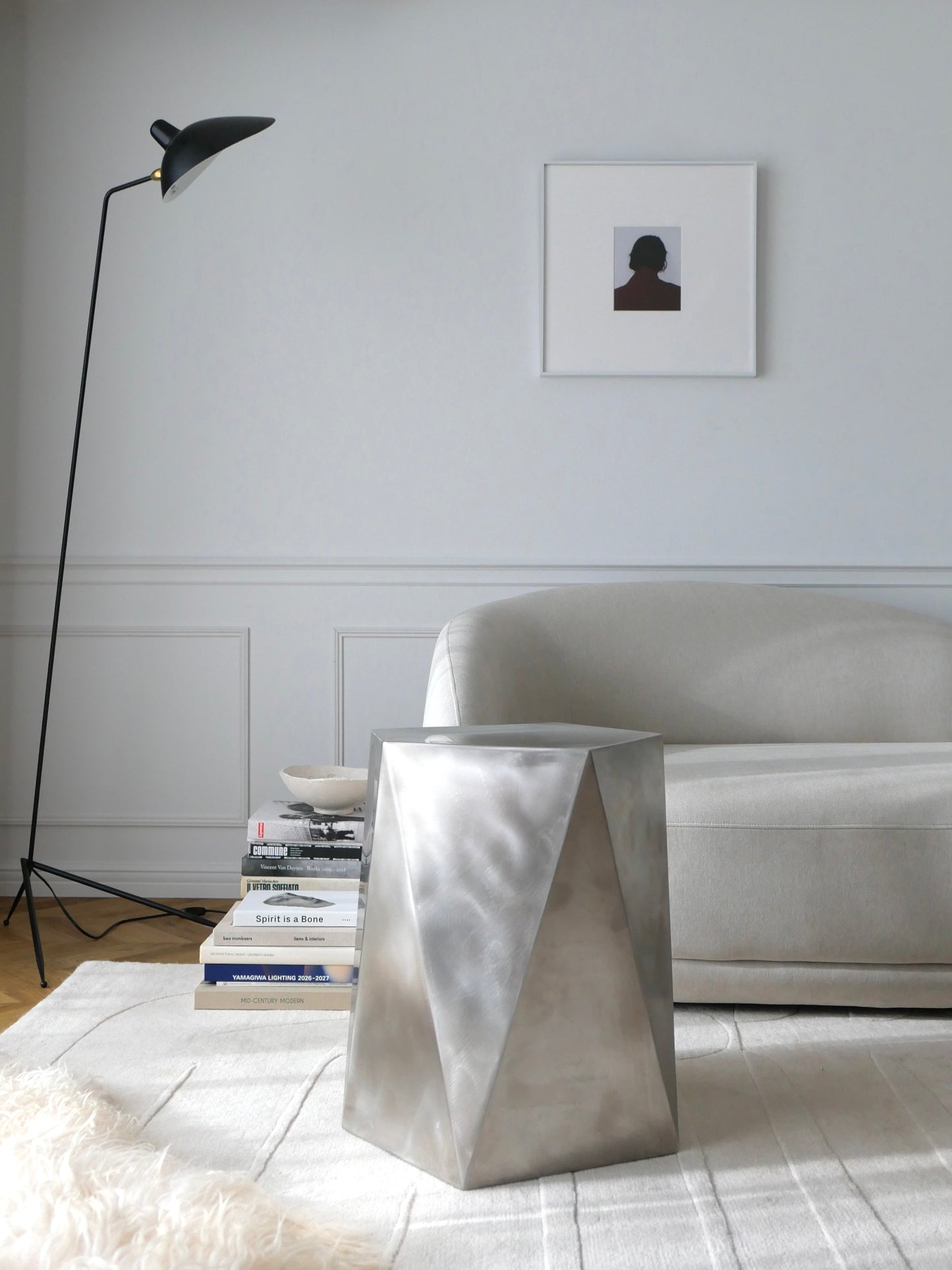 Facet Stainless Sidetable