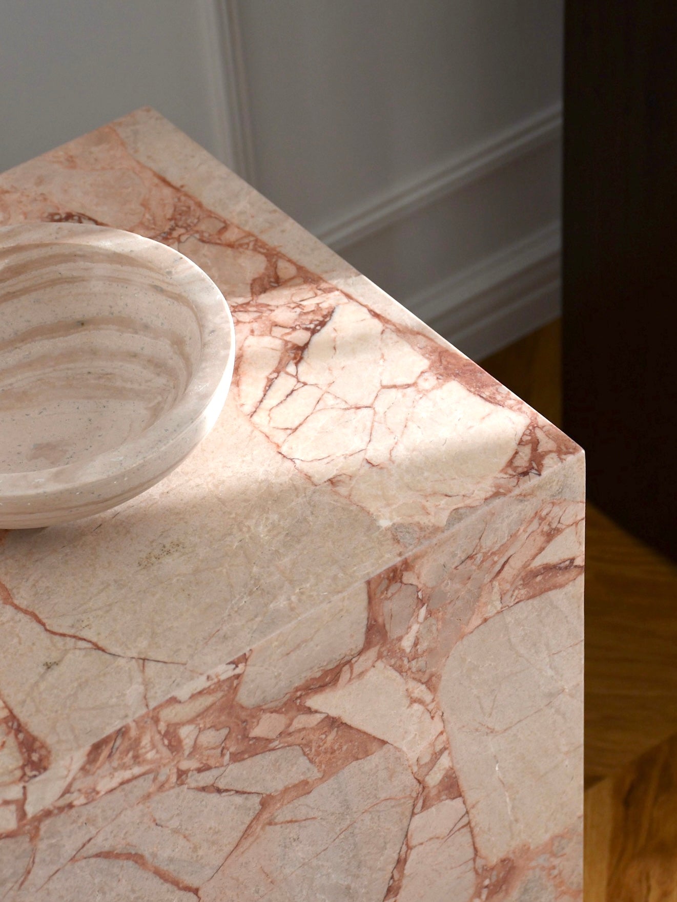 Pink Rose - Cubic Sidetable