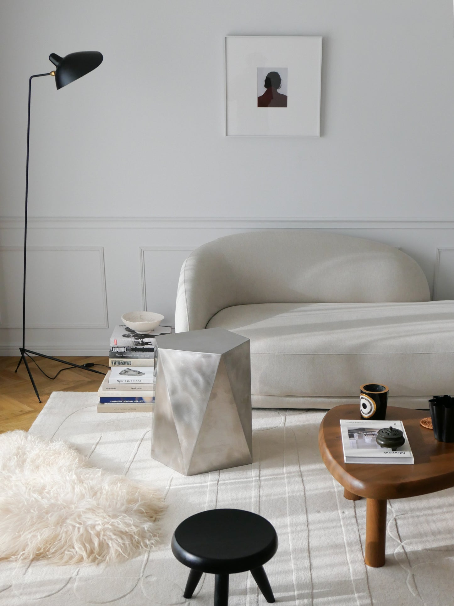 Facet Stainless Sidetable