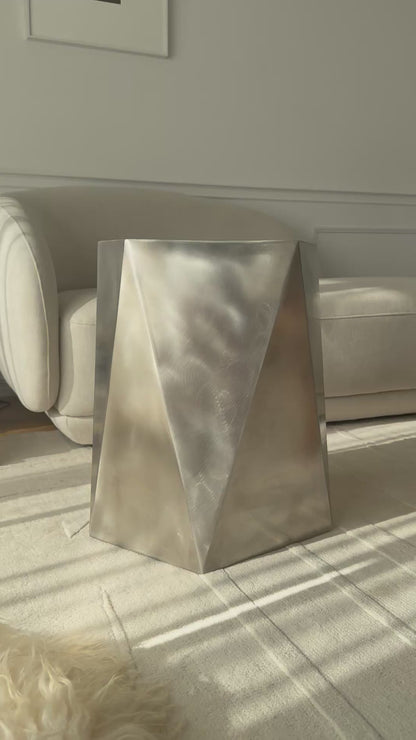 Facet Stainless Sidetable