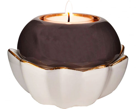 Lotus - Candle Holder - Taupe